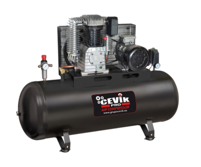 COMPRESOR CORREA CEVIK PRO ESTACIONARIO 270 LITROS 5,5HP TRIFASICO 400V CA-PRO300-K28TF